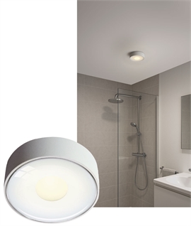 Puck Downlighter in White Integrated 6w LED - IP65 & Dimmable