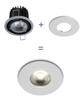 6w COB LED Fire-Rated Recessed Spot Light - Suitable for Specifiers looking for more control