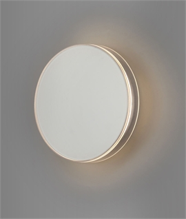 Exterior Round LED 13w Wall Light - Backlit & IP65 Rated