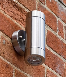 Budget Friendly Exterior Up & Down Wall Light in 3 Finishes