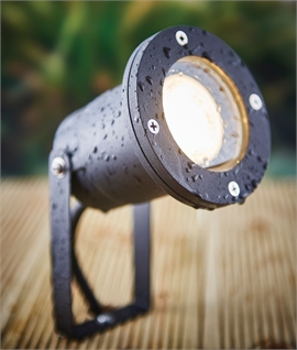 Black Adjustable Garden Spike Light - IP67 Rating 
