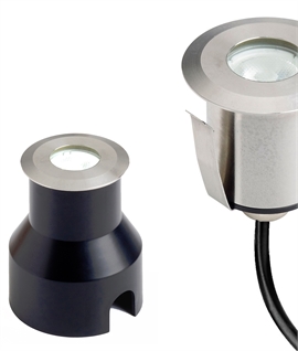 Compact 45mm LED Groundlight - IP68 Rated and 316 Marine Stainless Steel