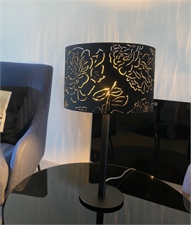 Innermost Black Cut-Out Shade with Roses on Black Base