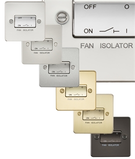 Bathroom Fan Isolator Switch