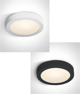 White or Black Slim Circular LED Ceiling Light
