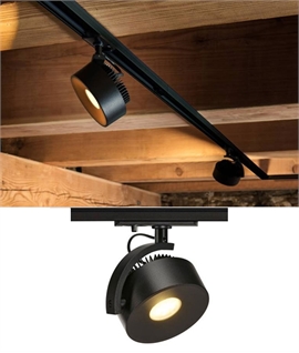 Black LED Adjustable Spotlight for Single Circuit Track