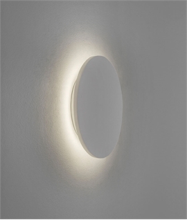 LED Backlit Plaster Wall Lights - Subtle and Glare Free 