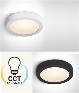 White or Black Slim Circular CCT Variable LED Ceiling Light
