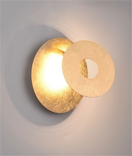 Circular LED Wall Light with Adjustable Light Source