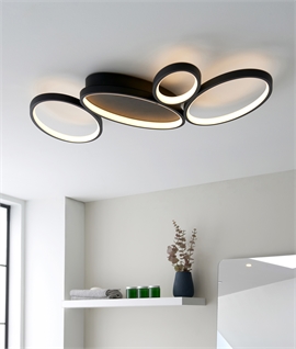 Multiple Oval LED Flush Mounted Light