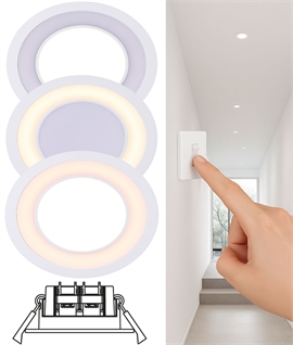 Recessed White LED Downlight - Diameter 145mm