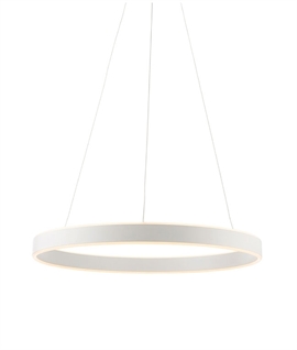 Circular Ring LED Pendant - 600mm & Dimmable