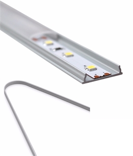 Flexible LED Strip Aluminium Profile for Curved Surfaces - Bend on Site