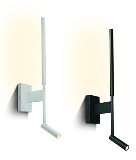 LED Backlit Wall Light with Adjustable Reading Arm 