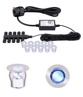 Ten Light Round LED Kit IP67 Rated