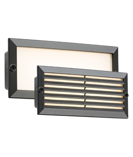 LED Recessed Brick Lights with Interchangeable Bezels