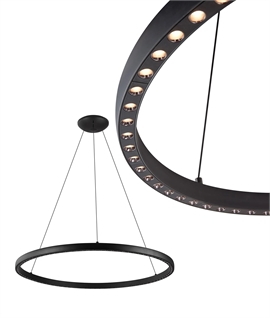 Modern Ring LED Pendant Light – Adjustable  Up-Down Lighting