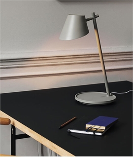 LED Tilt Table Lamp - Touch Dimmable & USB Socket