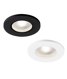 IP65 Round Fire Rated LED Downlight - White or Black
