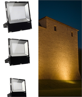 RGB + CCT Outdoor LED Floodlights with RF Control – 50W, 100W and 200W Options, IP65 Rated