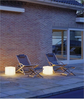 Opal Cube Light for Gardens - IP44 Rated