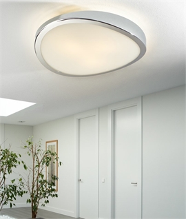 Large 480mm Curved and Concaved Flush Ceiling Light