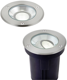 Adjustable LED Recessed Ground Light - Larger Size For Facade Lighting