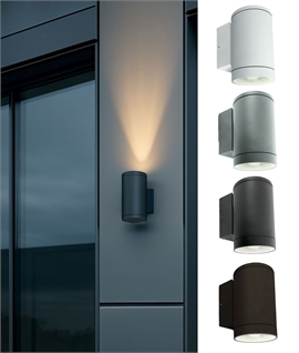 Outdoor Cylinder Wall Light Single Output for Up or Down Light Distrubution