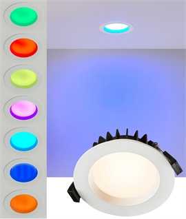 Recessed LED Downlight with WiFi Colour Control