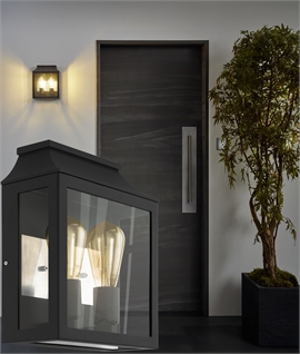 Twin Lamp Half Lantern - Contemporary Design Suits Many Properties 