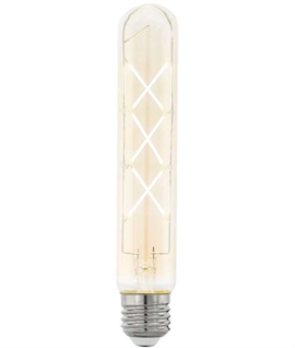 E27 4w LED 185mm Long Tubular Decorative Filament Lamp
