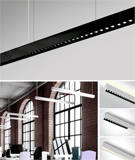 Variable Output Modular Linear Lighting Solutions -  Ceiling Fixed or Suspended with UGR Compliance