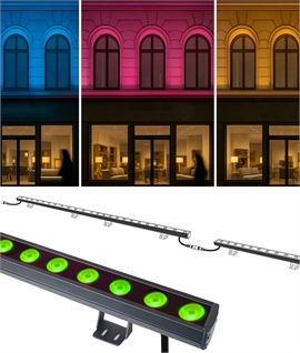 IP66 Linear LED 12w Wall Washer Lights - RGB
