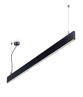 Slim Suspended LED Linear Module - Linkable in Black or White