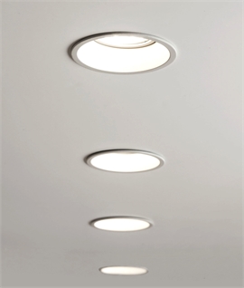 Mains Low Glare White or Black Downlight for GU10 Lamps