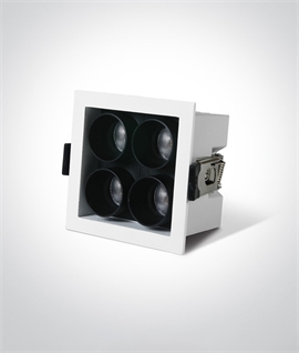 Low Glare Controlled Beam Downlight - Square Bezel