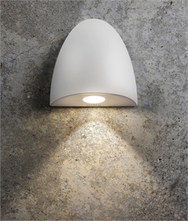 Low Level Semi-Recessed Wall Light for Shower and Wetrooms