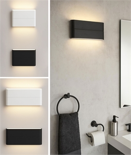 Slim Profile Outdoor IP54 LED Up & Down Wall Light - 2 Sizes
