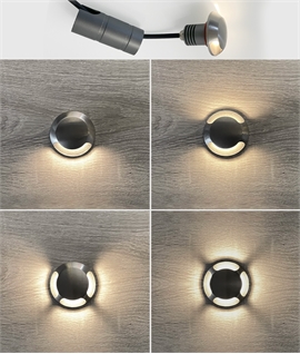 Waterproof IP67 316L Stainless Steel Recessed LED Marker Light - use inside or out