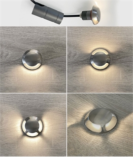 Waterproof IP67 316L Stainless Steel Recessed LED Marker Light - Use Inside or Out
