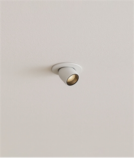 White Recessed LED 3w Scoop Light - Adjustable