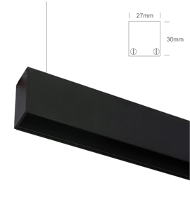 Magnetic Track Profile Mini - Surface or Suspended 48v Track