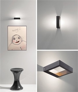 Floating Black Frame Wall Light - Long-Life LED