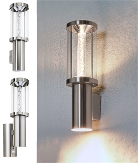 Decorative Exterior Up and Down Wall Light with Movement Sensor