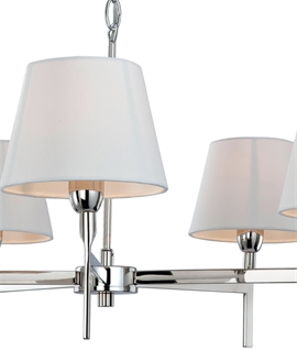 modern chandelier with shades