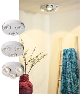 Stylish Modern 3-Light & 4-Light Ceiling-Mounted Spotlights
