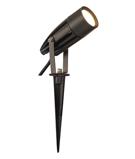 Slim Design Adjustable Mains LED Spike Light in 3 Finishes