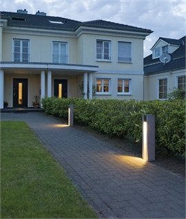 Stone Bollard or Pathway Light - Two Heights - Both Zero Glare