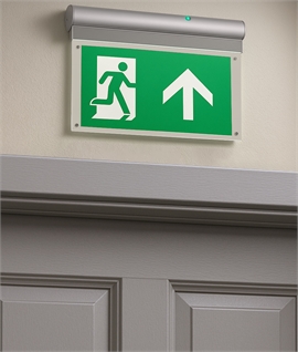 Ceiling Fixed Illuminated Emergency Exit Sign - LED Double Sided