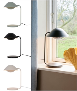 Dome Oversize Shaded Table Lamp - 3 Colours